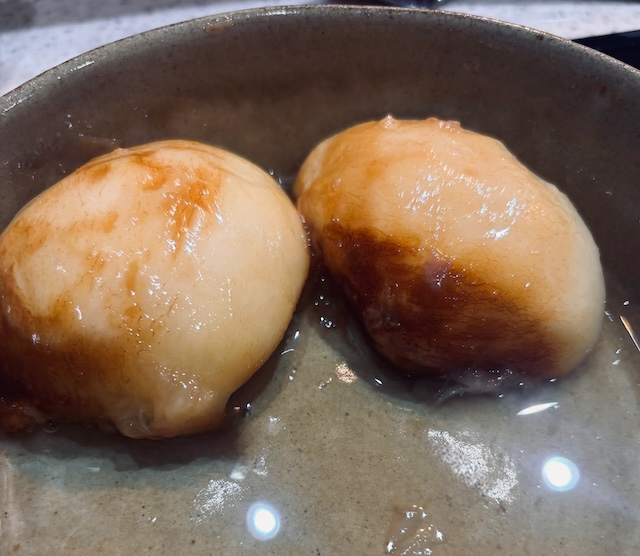 シロップから出て少し変色した部分